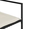 vidaXL 9-tlg. Garten-Essgruppe mit Kissen Schwarz Poly Rattan