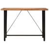 vidaXL Bartisch 150x70x107 cm Massivholz Akazie und Eisen