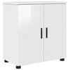 vidaXL Badezimmerschrank mit Speicher Hochglanz Wei&szlig; 61 x 35 x 64 cm