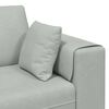 vidaXL Sofa mit Kissen 3 pcs Hellgrau Samt