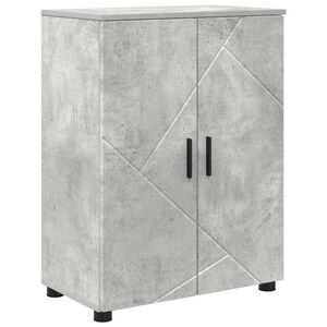 vidaXL Badezimmerschrank mit Speicher Beton Grau 60 x 35 x 80 cm