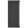 vidaXL Gartenschrank Grau und Schwarz 65x37x85 cm PP