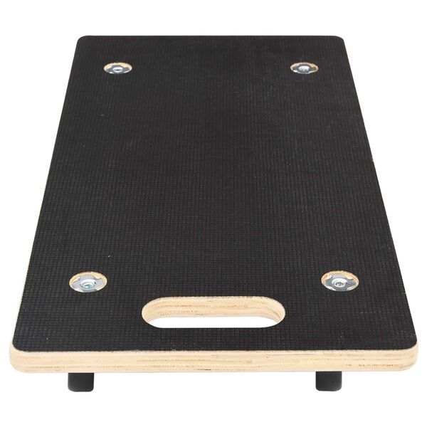 vidaXL Transportwagen 6 pcs Grau Sperrholz