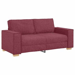 vidaXL 2-Sitzer Sofa Weinrot 180x78x84 cm Stoff