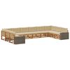 vidaXL Sofagarnituren mit Kissen 10 pcs Massivholz Akazie