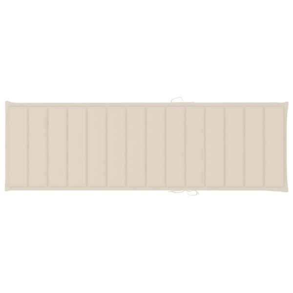 vidaXL Sonnenliege mit Auflage Akazie Massivholz