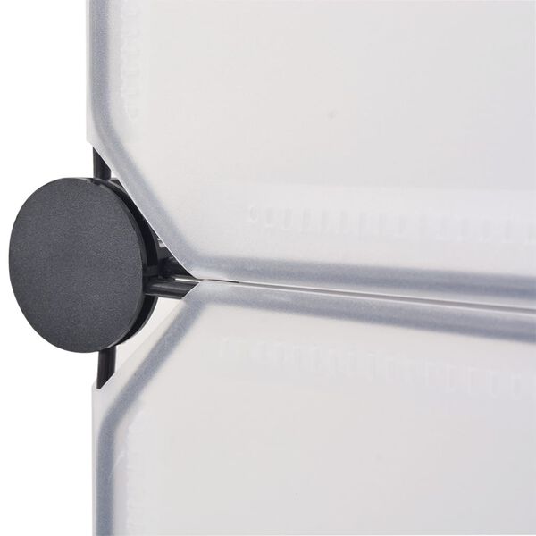 vidaXL Schuh-Organizer Zusammenklappbar mit 10 Fächern Weiß