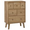 vidaXL Kommode 56x30x80 cm Massivholz Teak
