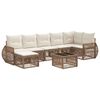 vidaXL Gartensofa-set 8 pcs Beige und Cremewei&szlig; Poly-Rattan