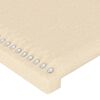 vidaXL Kopfteile 2 Stk. Creme 90x5x78/88 cm Stoff