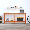 vidaXL Werkbank Wachsbraun 180 x 50 x 80 cm Massives Kiefernholz