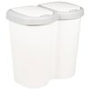 vidaXL M&uuml;lltonne Wei&szlig; 49,5 x 30 x 46,5 cm PP