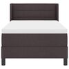 vidaXL Boxspringbett mit Matratze Dunkelbraun 200 x 80 cm Stoff