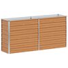 vidaXL Hochbeet Hellbraun 160 x 40 x 77 cm Verzinkter Stahl