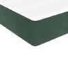 vidaXL Boxspringbett mit Matratze Dunkelgrün 80x200 cm Samt