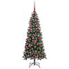 vidaXL K&uuml;nstlicher Weihnachtsbaum mit 150 LEDs Gr&uuml;n 66 x 66 x 150 cm