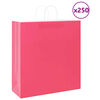 vidaXL Papiertragetaschen 250 Stk. mit Henkeln Rosa 45x17x48 cm