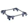 vidaXL Waschmaschinensockel Grau 66 x 66 x 12 cm Edelstahl