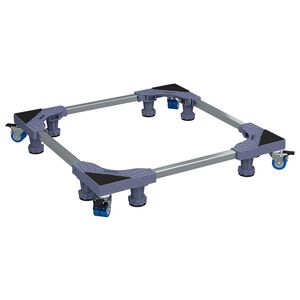 vidaXL Waschmaschinensockel Grau 66 x 66 x 12 cm Edelstahl