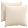 vidaXL Sofakissen 2 stk. Stoff Beige 45 x 45 cm