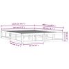 vidaXL Massivholzbett Schwarz 120x200 cm