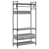 vidaXL Kleiderst&auml;nder mit Schubladen Grau Sonoma 89x39x184,5 cm
