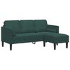 vidaXL Sofa Set mit Kissen 2 pcs Dunkelgr&uuml;n Polyester