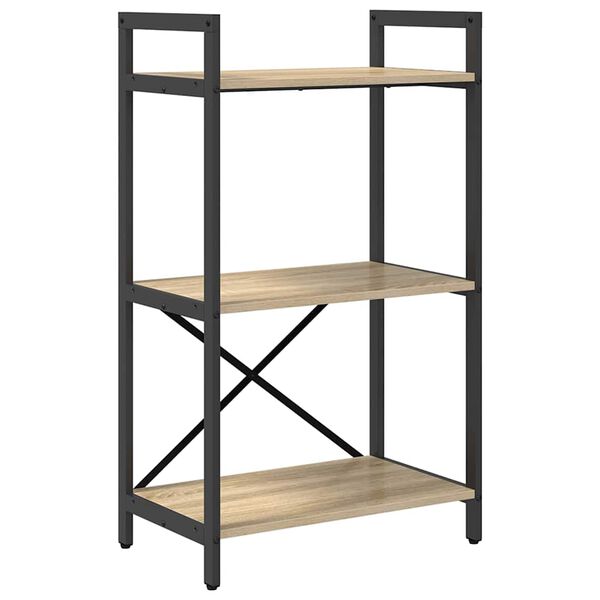 vidaXL B&uuml;cherregal Sonoma-Eiche 56 x 34 x 96 cm Holzwerkstoff