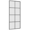 vidaXL Schiebet&uuml;r mit Beschlag Schwarz 90x205 cm ESG-Glas