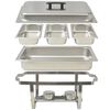 vidaXL Chafing Dish Set 3-tlg. Edelstahl