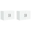 vidaXL Wandschrank PORTO 2 pcs Wei&szlig; 60 x 31 x 40 cm Holzwerkstoff