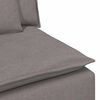 vidaXL Modulares Sofa mit Kissen Taupe