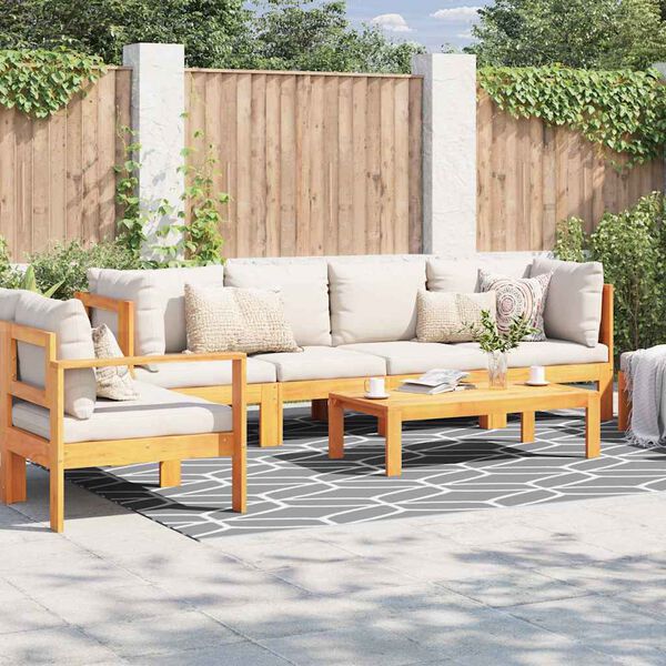 vidaXL Outdoor Teppich ARAKIL Grau und Weiß 250 x 300 cm PP
