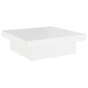 vidaXL Couchtisch Wei&szlig; 90x90x28 cm Holzwerkstoff