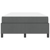vidaXL Boxspringbett Dunkelgrau 120 x 190 cm Stoff