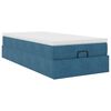 vidaXL Ottoman-Bett mit Matratze Dunkelblau 80x200 cm Samt