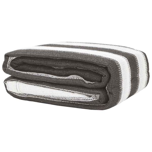 vidaXL Zeltteppich Anthrazit und Wei&szlig; 400x400 cm HDPE