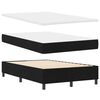 vidaXL Boxspringbett mit Matratze Schwarz 120 x 190 cm Stoff