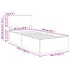 vidaXL Bettrahmen mit Kopfteil Schwarz 100 x 200 cm Holzwerkstoff