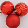 vidaXL Weihnachtskugel-Set 3 pcs Rot Kunststoff