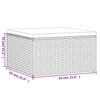 vidaXL 6-tlg. Garten-Lounge-Set mit Kissen Grau Poly Rattan