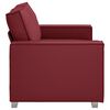 vidaXL Sofa 120cm Weinrot Stoff