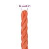 vidaXL Arbeitsseil Orange 12 mm 50 m Polypropylen