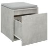 vidaXL Schubladenbox Betongrau 40,5x40x40 cm Holzwerkstoff