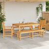 vidaXL Garten Essgruppe 5 pcs Braun Massivholz Akazie