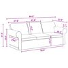vidaXL Sofa Dunkelgrau Gesamtabmessungen: 215 x 82 x 80 cm (B x T x H)
