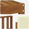 vidaXL Sofagarnituren 8 pcs Natur und Creme Massivholz Akazie