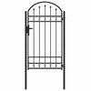 vidaXL Zauntor ASSEN 100 x 175 cm Grau Abschlie&szlig;bar