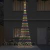 vidaXL LED-Weihnachtsbaum mit 555 LEDs Mehrfarbig 500 cm Metall