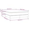 vidaXL Boxspringbett mit Matratze Hellgrau 140x190 cm Samt